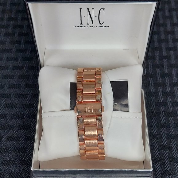 NIB INC INTERNATIONAL CONCEPTS ROSE GOLD-TONE BRACELET WATCH - Picture 6 of 16